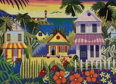  PLDLM733-13 SUMMER COTTAGES LARGE by Louise Marion for PLD Designs