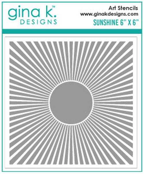 Sunshine Stencil - Gina K - 609015540954
