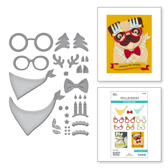 Spellbinders Cutting Dies- Cats and Pugs Accessories