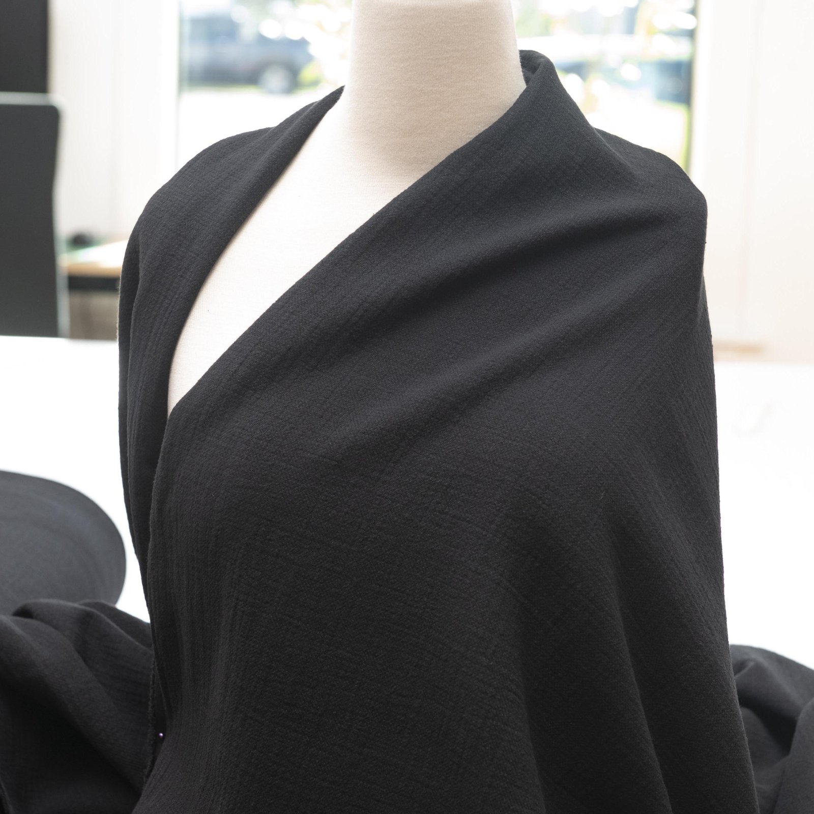 Cotton- Crinkle Cotton - Black