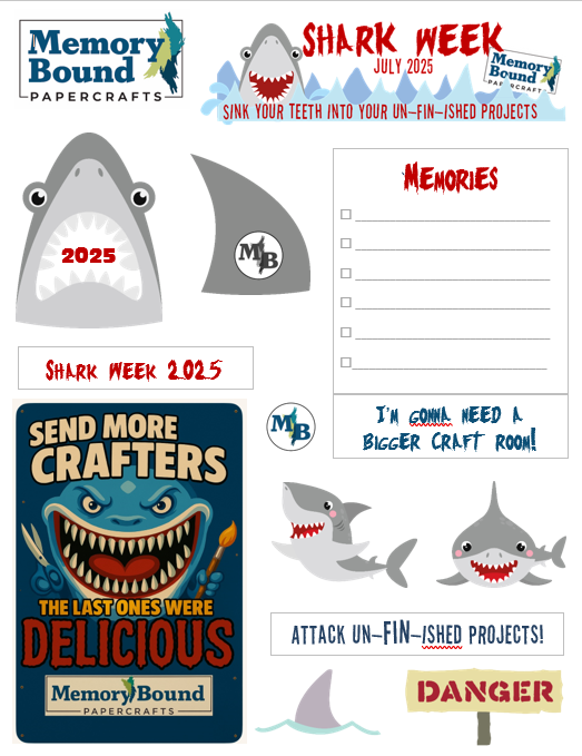 2025 Shark Week Images PRINTED COOPY Shark Week 2025 Dowload Image