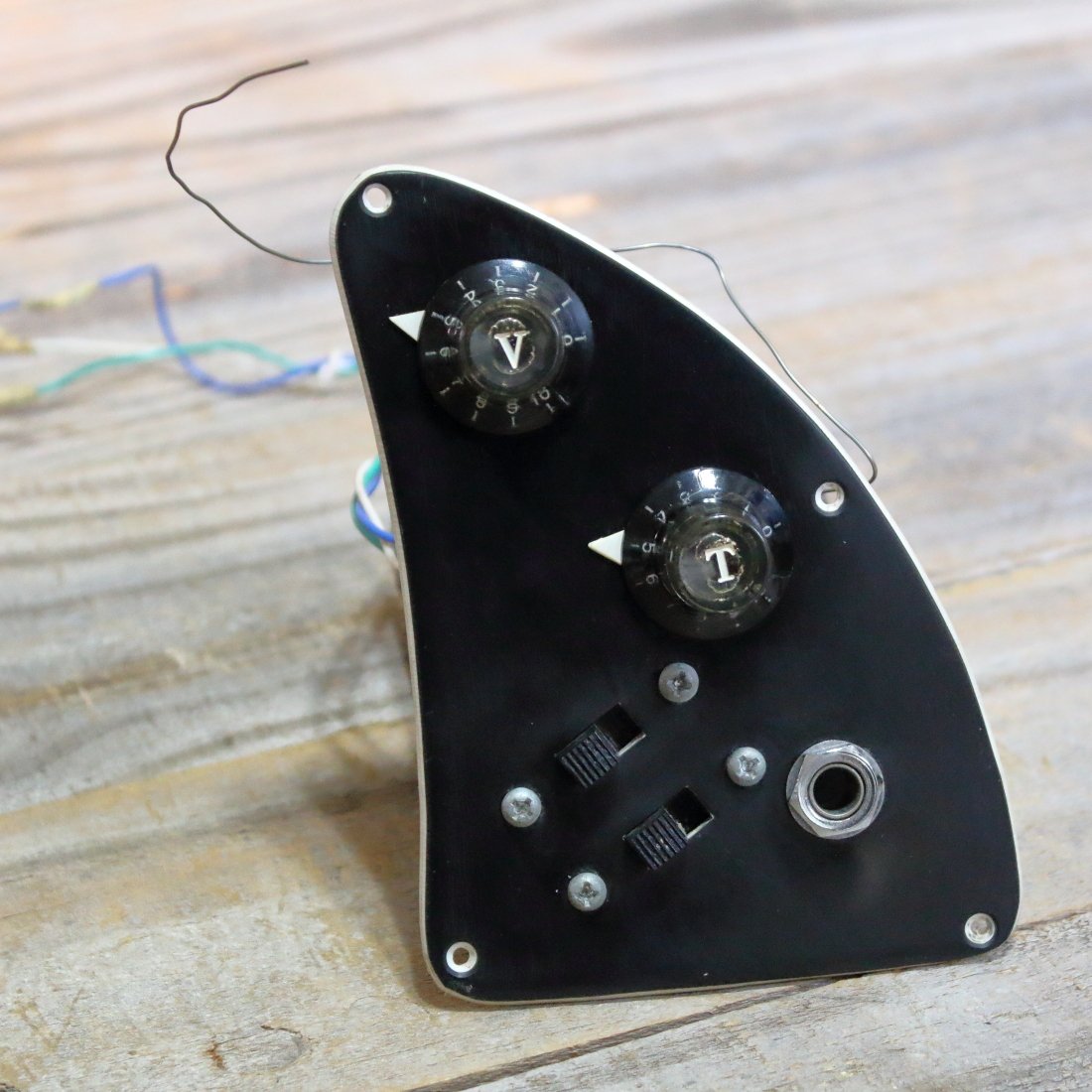 Vintage ('60s) Japanese Gold Foil Pickups (2) with Wiring