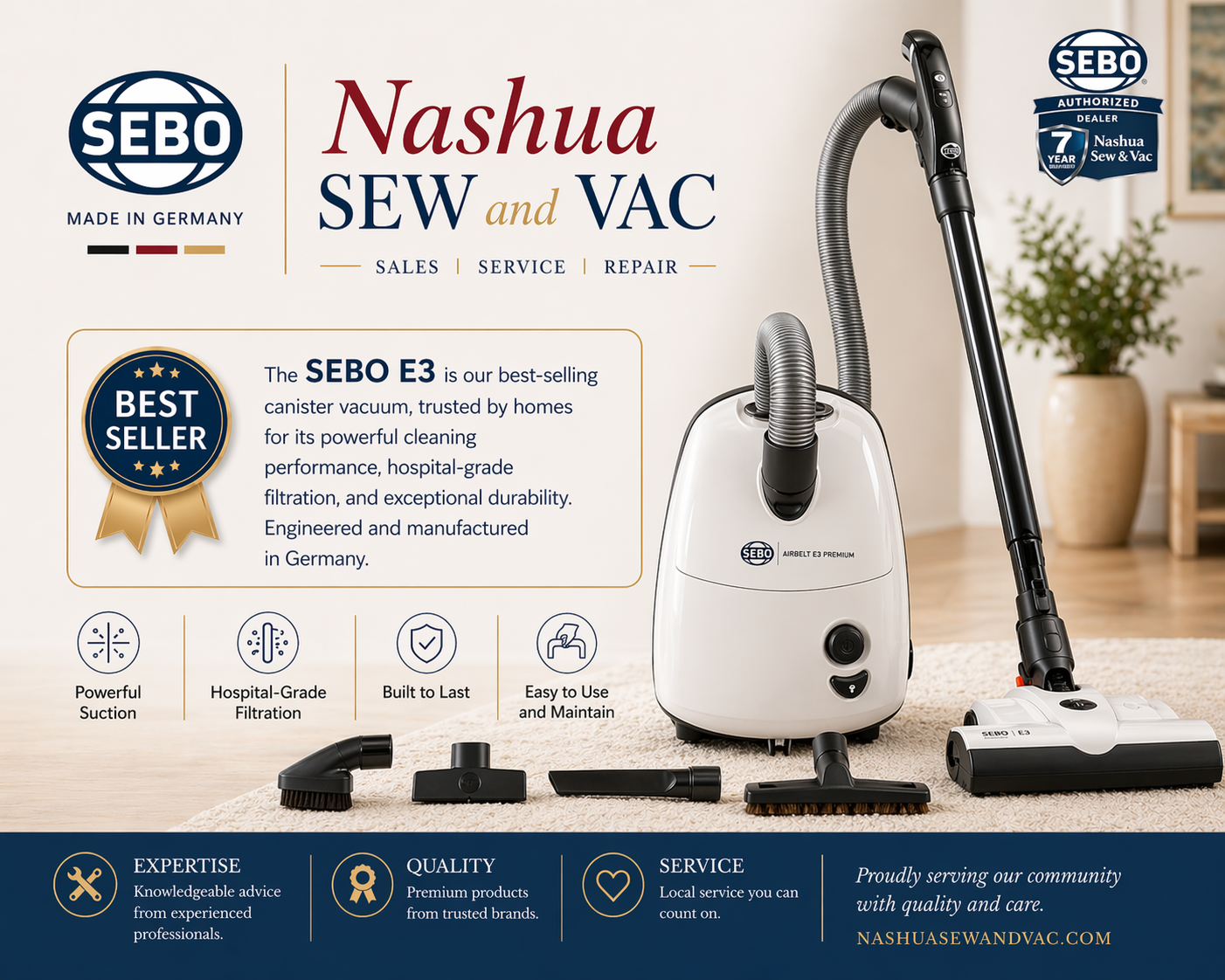 SEBO E3 Sebo Quality Made In Germany
