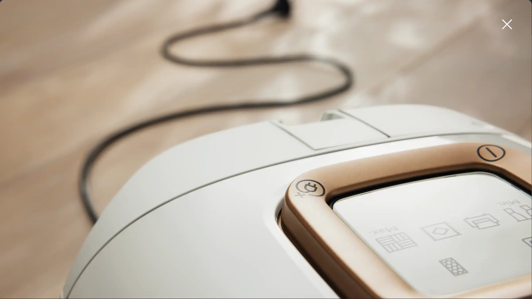 Comfort cable rewind with touch control