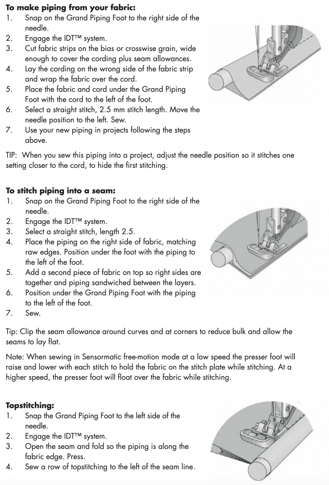 Grand pinning instructions