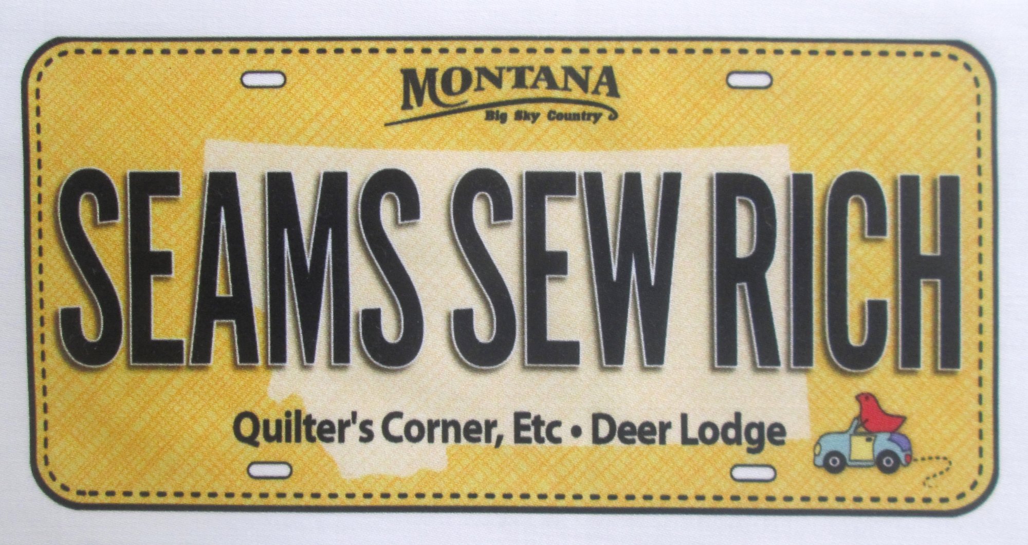 Quilter's Corner Etc 2017 Row By Row License Plates 3096