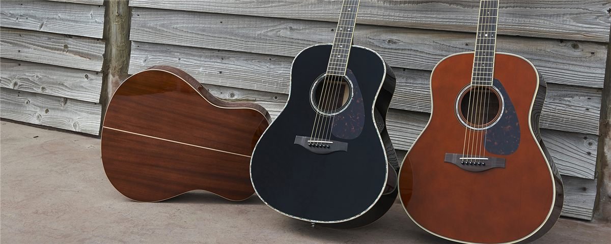 YAMAHA LL6 SERIES ROSEWOOD FOLK ACOUSTIC W/HARDSHELL CASE - BLACK