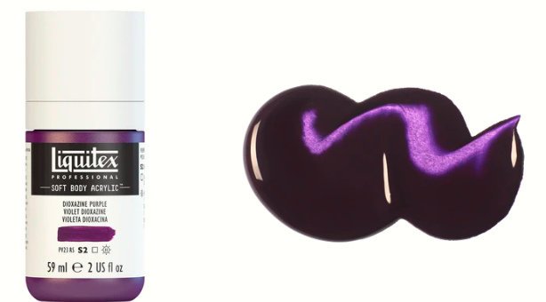 LIQUITEX PROFESSIONAL SOFT BODY ACRYLIC PAINT (2OZ/59ML) Dioxazine Purple