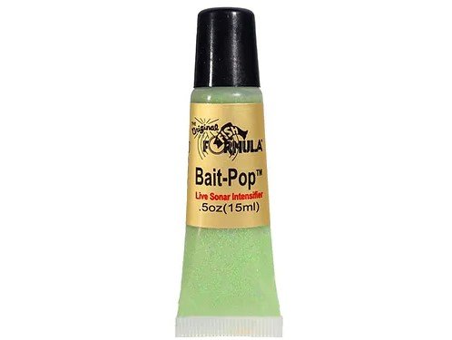thumbnail image 2 of Bait Pop Chartreuse - LIVE SONAR INTENSIFIER Scented Sparklscales .5oz Tube - FISH307 2 of 11