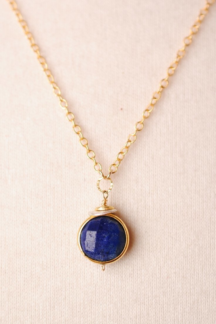 Seaside Simple Lapis Necklace