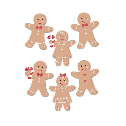 GINGERBREAD - ACETATE EMBELLISHMENTS 