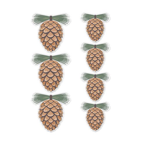 PINECONES - ACETATE EMBELLISHMENTS