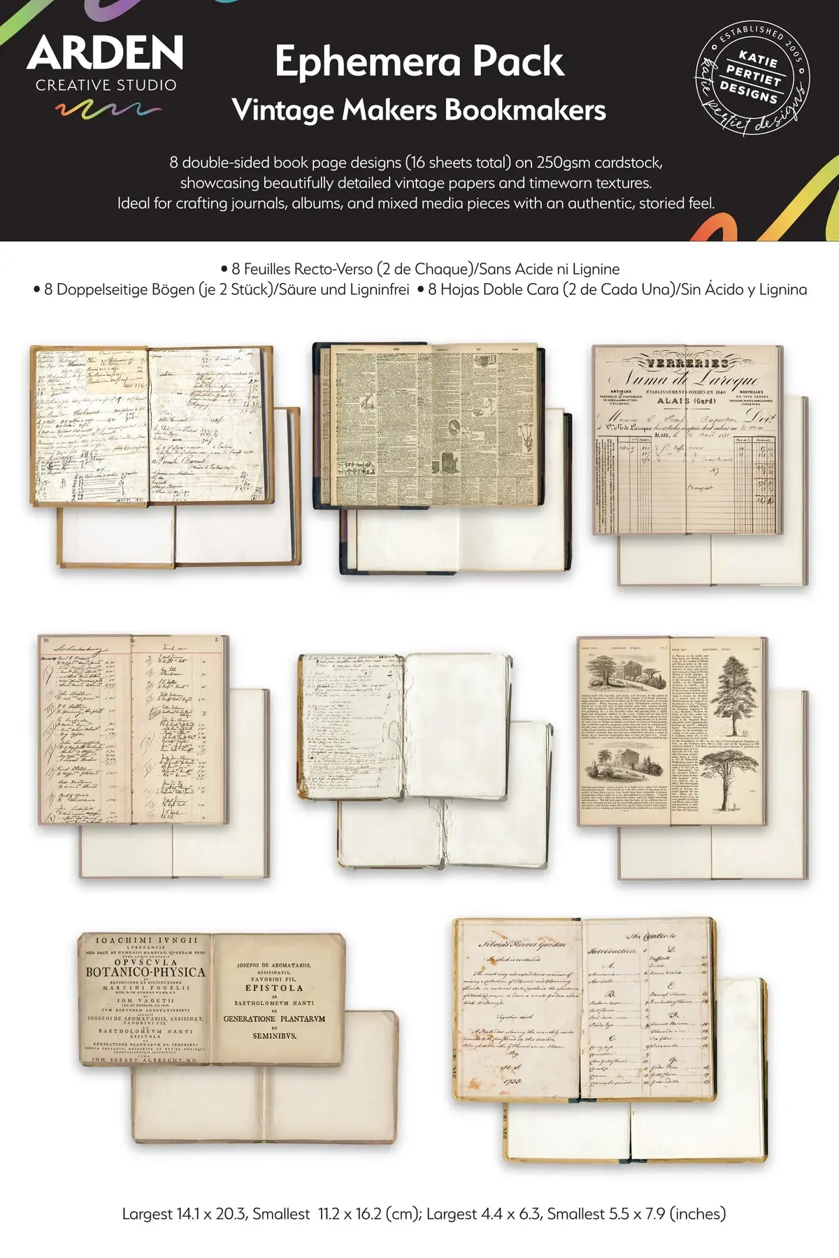Arden Creative Studio - VINTAGE MAKERS BOOKMAKERS - Ephemera Pack