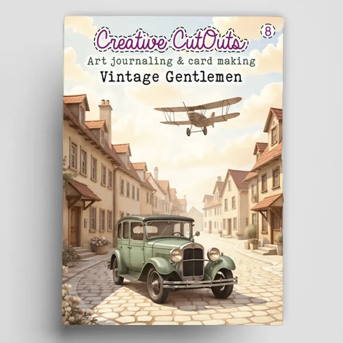 Creative CutOuts - VINTAGE GENTLEMEN - Art Journaling & Card Making Book