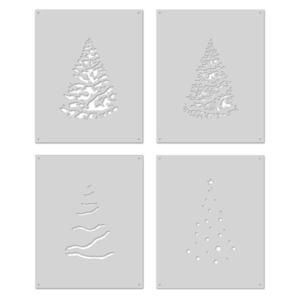 Hero Arts Layering Stencils O CHRISTMAS TREE 085700938150 hero-arts-layering-stencils-o-christmas-tree-085700938150