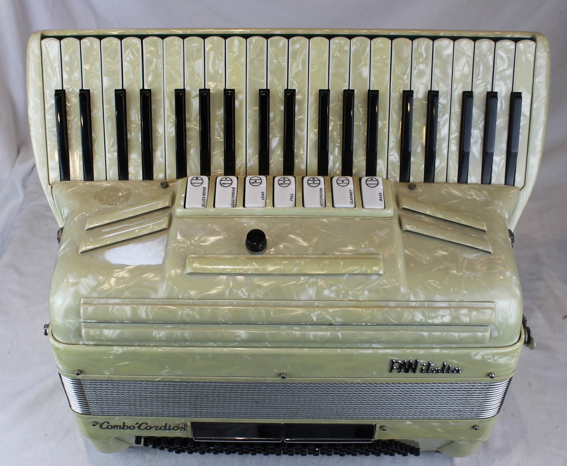 7186 - Ivory Pancordion Pan Italia Combo Cordion Piano Accordion