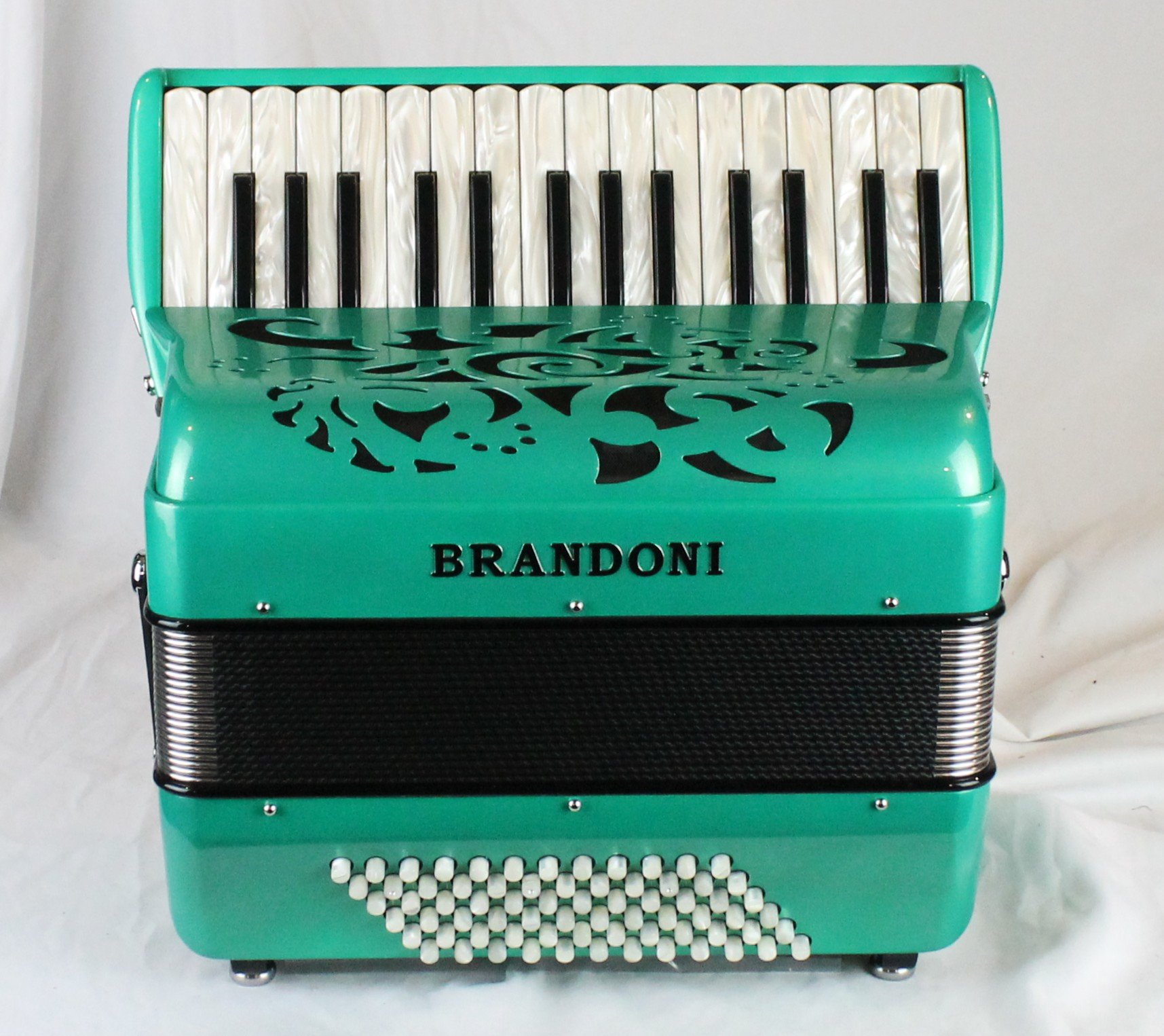 NEW Teal Brandoni Piccolo Piano Accordion MM 30 72 Swing Tuning