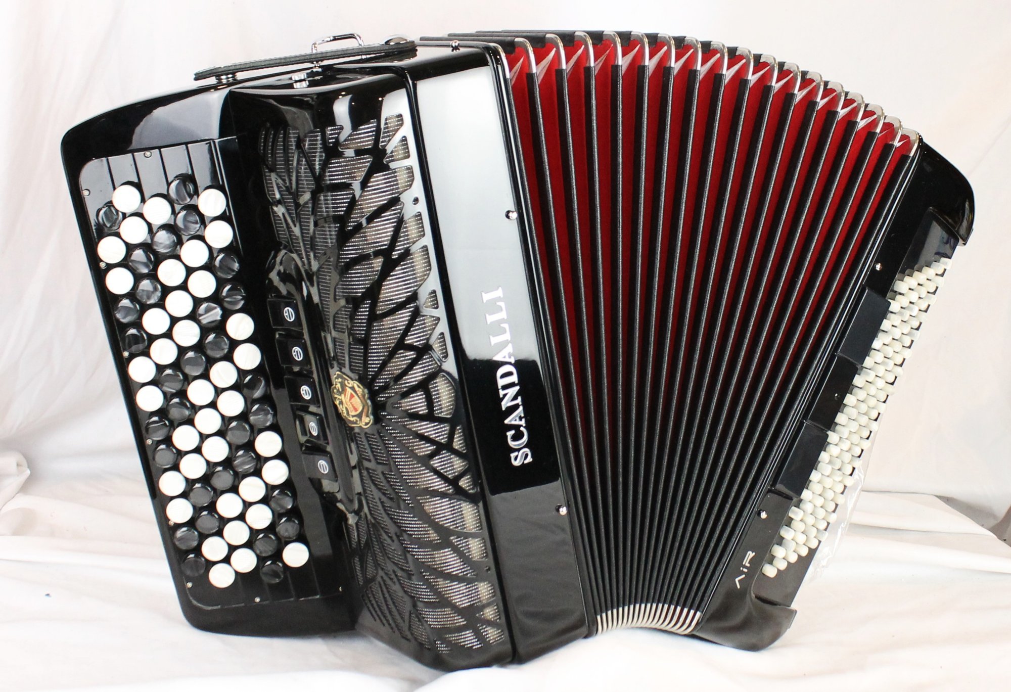 NEW Black Scandalli Air MINI C Chromatic Button Accordion C System