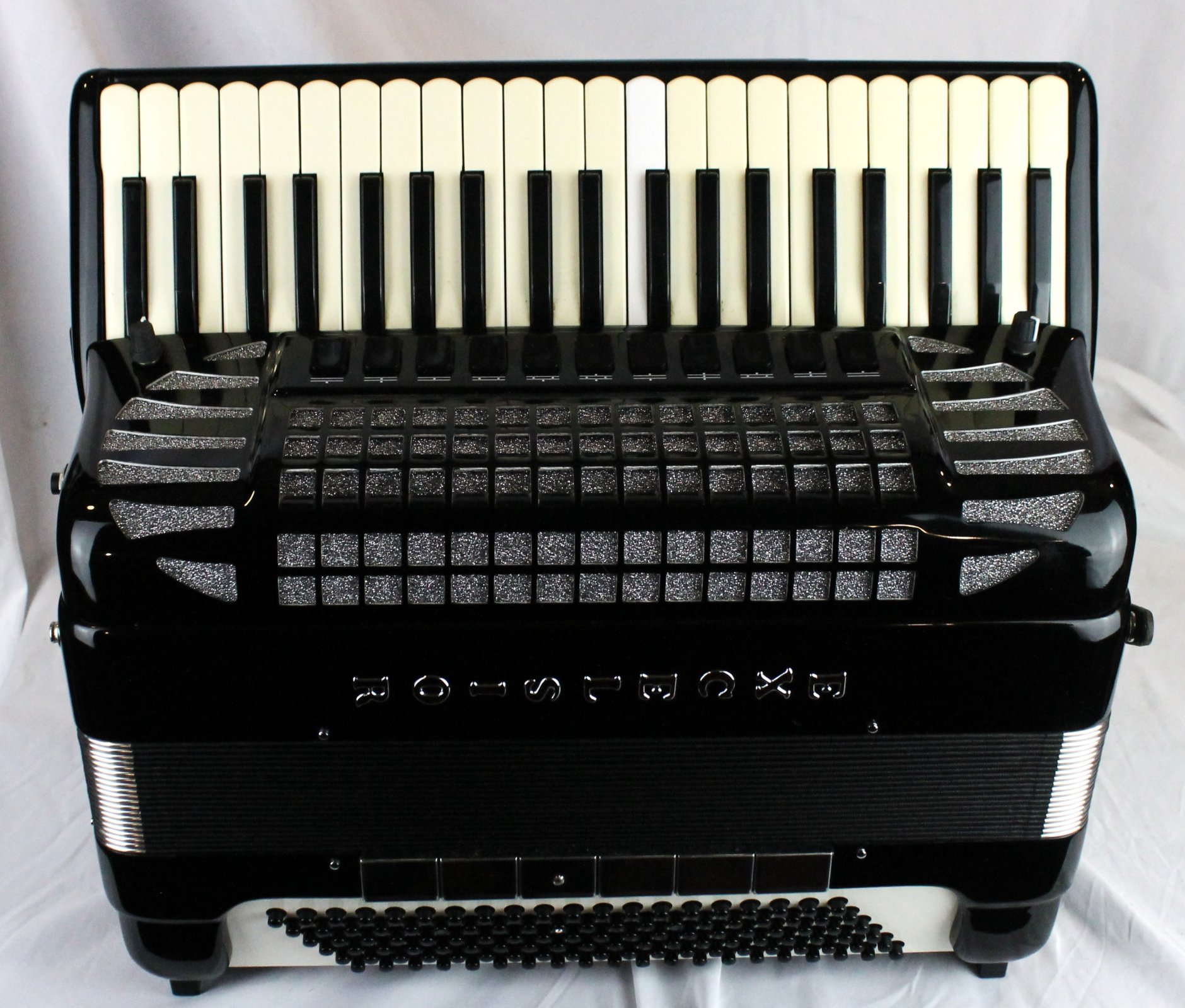 7996 - Black Excelsior Mod.940 Professional Piano Accordion LMMH