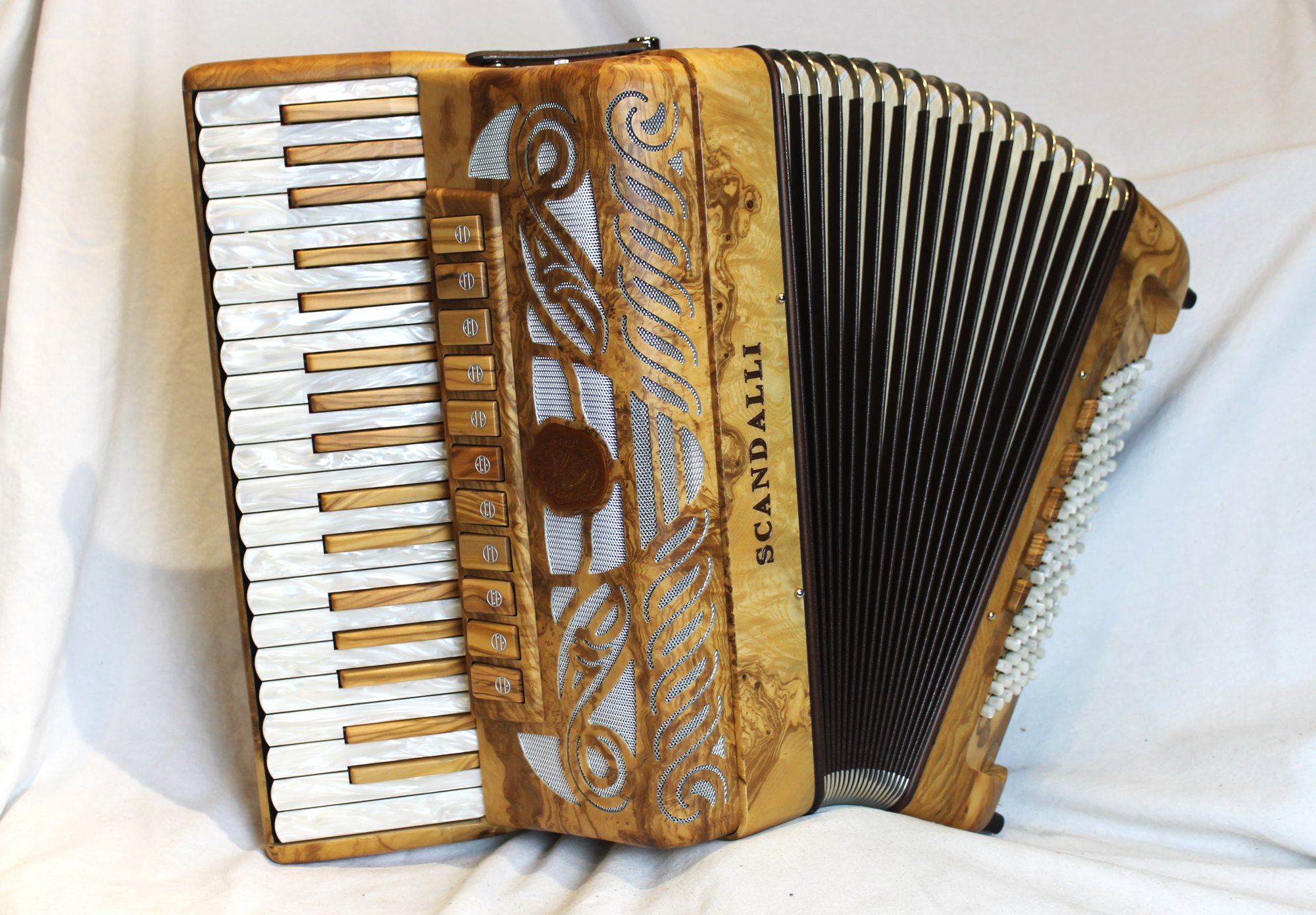 NEW Olive Ash Scandalli Tierra Piano Accordion LMMH 37 96