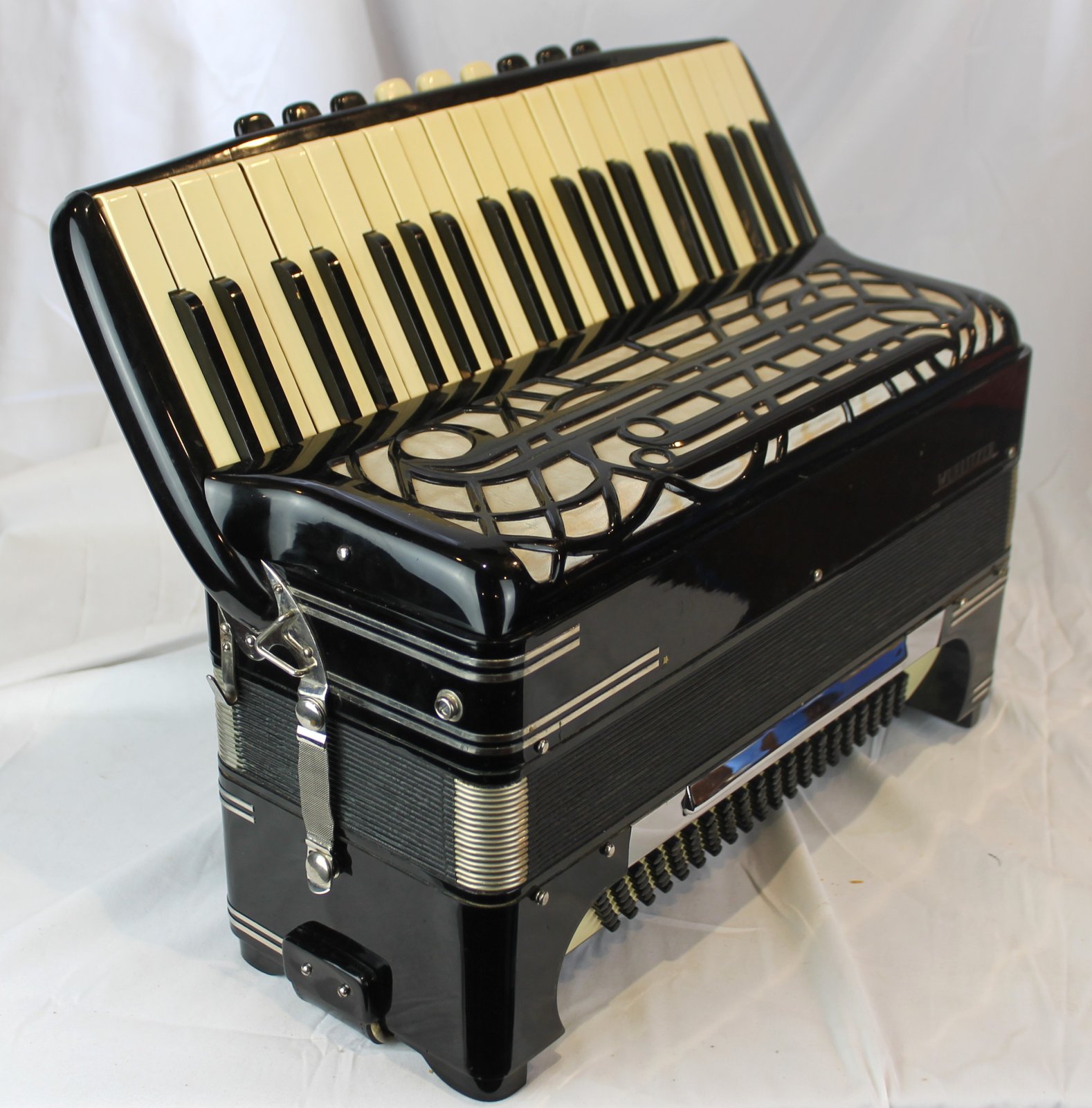 7400 - Black Wurlitzer Artist (Lawrence Welk Model) Piano