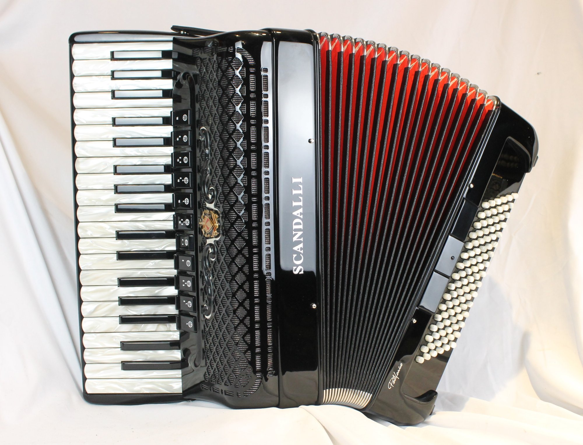 鍵盤楽器 Scandalli Polifonico IX 37 NEW Black Scandalli Polifonico IX Piano Accordion LMMH 37 96