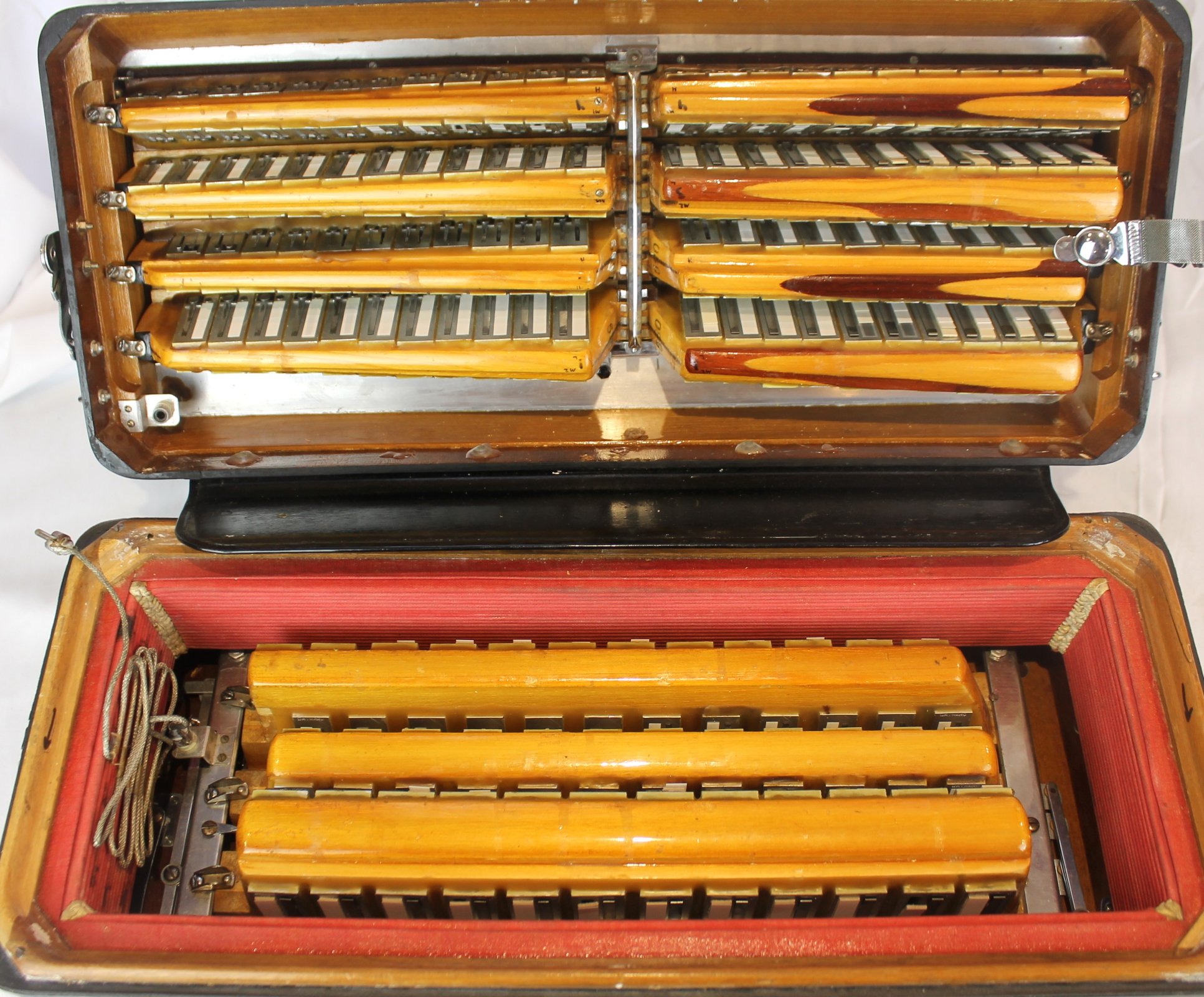 超レア Adriano&Paolo Giorgetti社 1984 ポストモダン 7279 - Black Titano Emperor Palmer Converter Piano Accordion LMMH