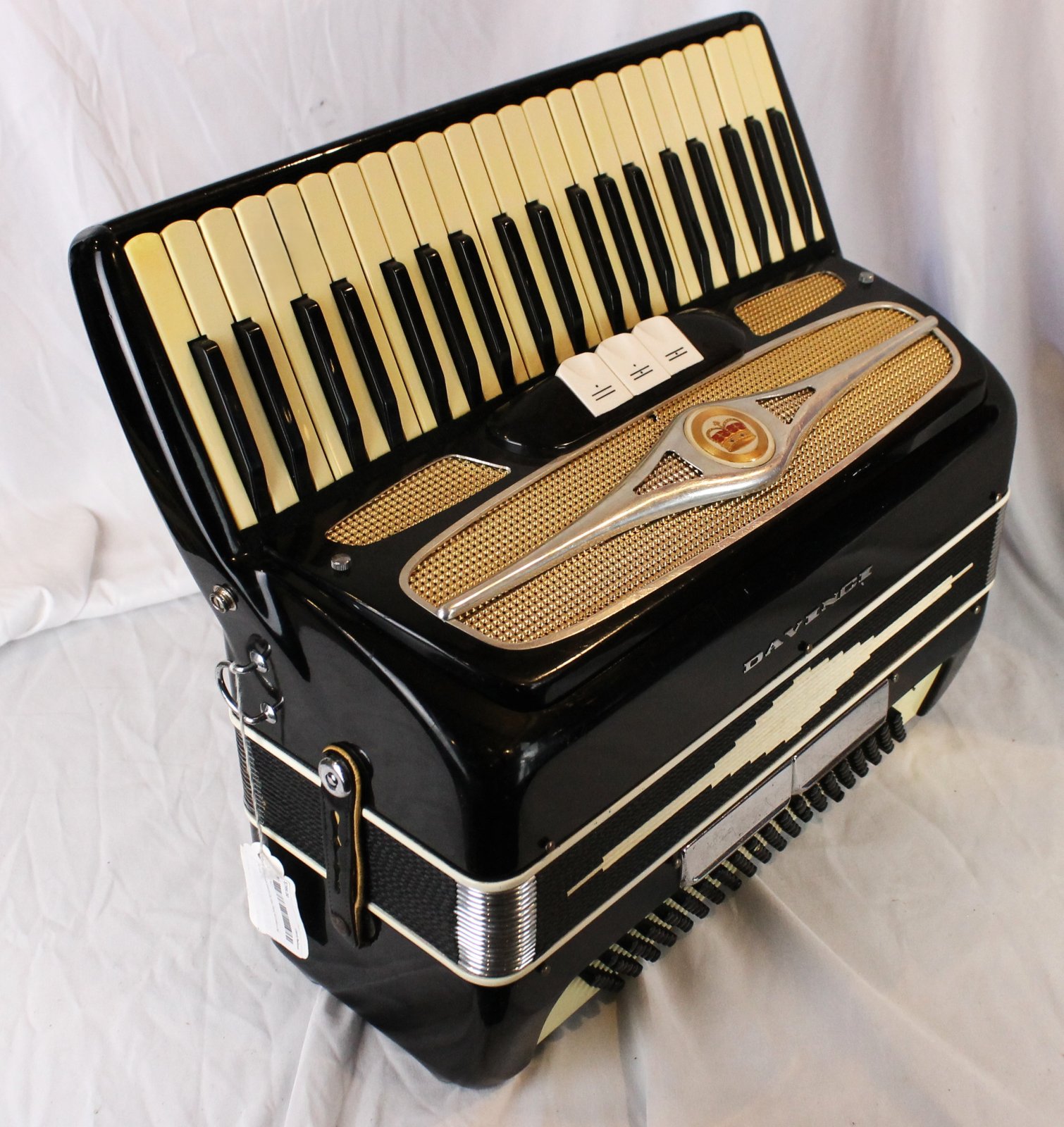 7877 - Black Guerrini Da Vinci Piano Accordion LM 41 120