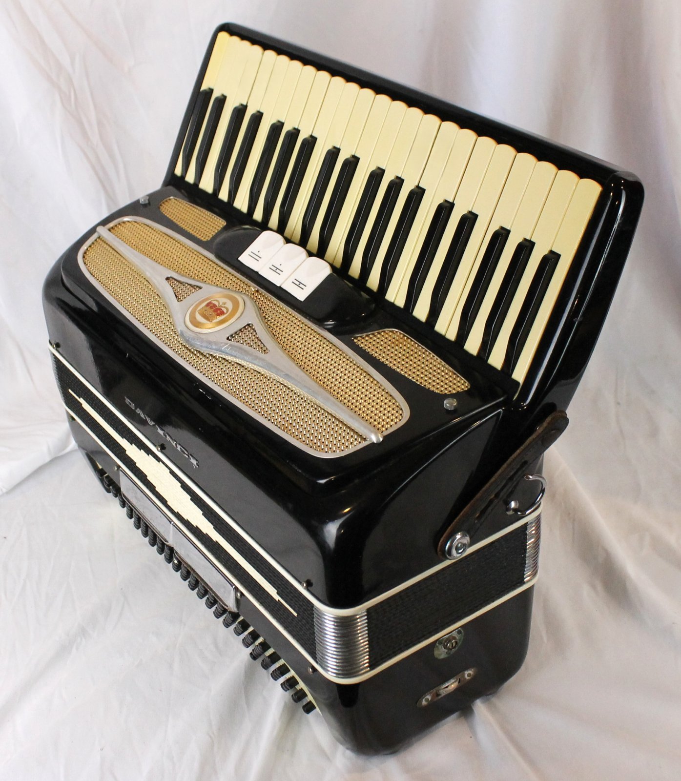 7877 - Black Guerrini Da Vinci Piano Accordion LM 41 120