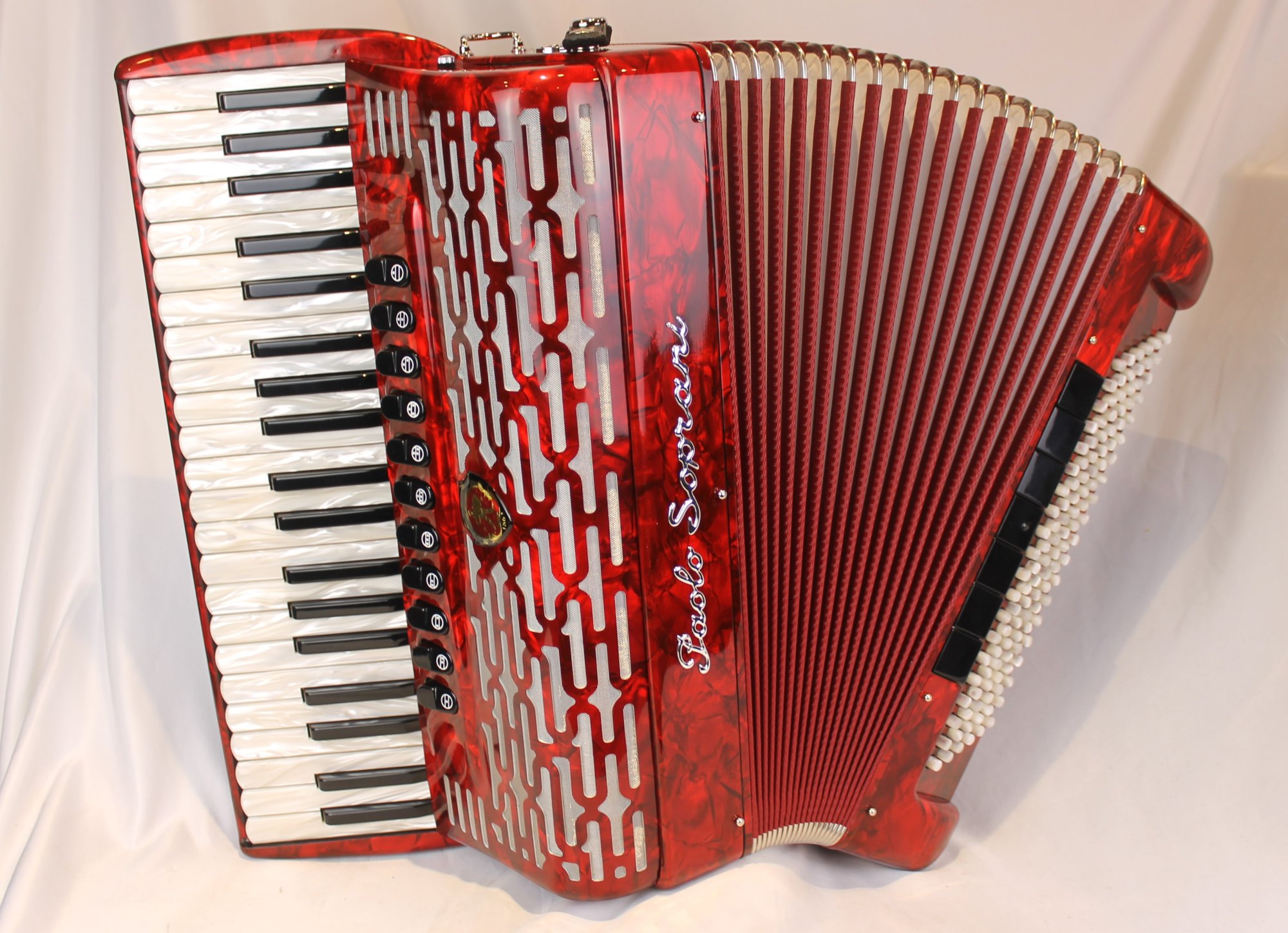NEW Red Paolo Soprani Professionale Piano Accordion LMMM 41 120