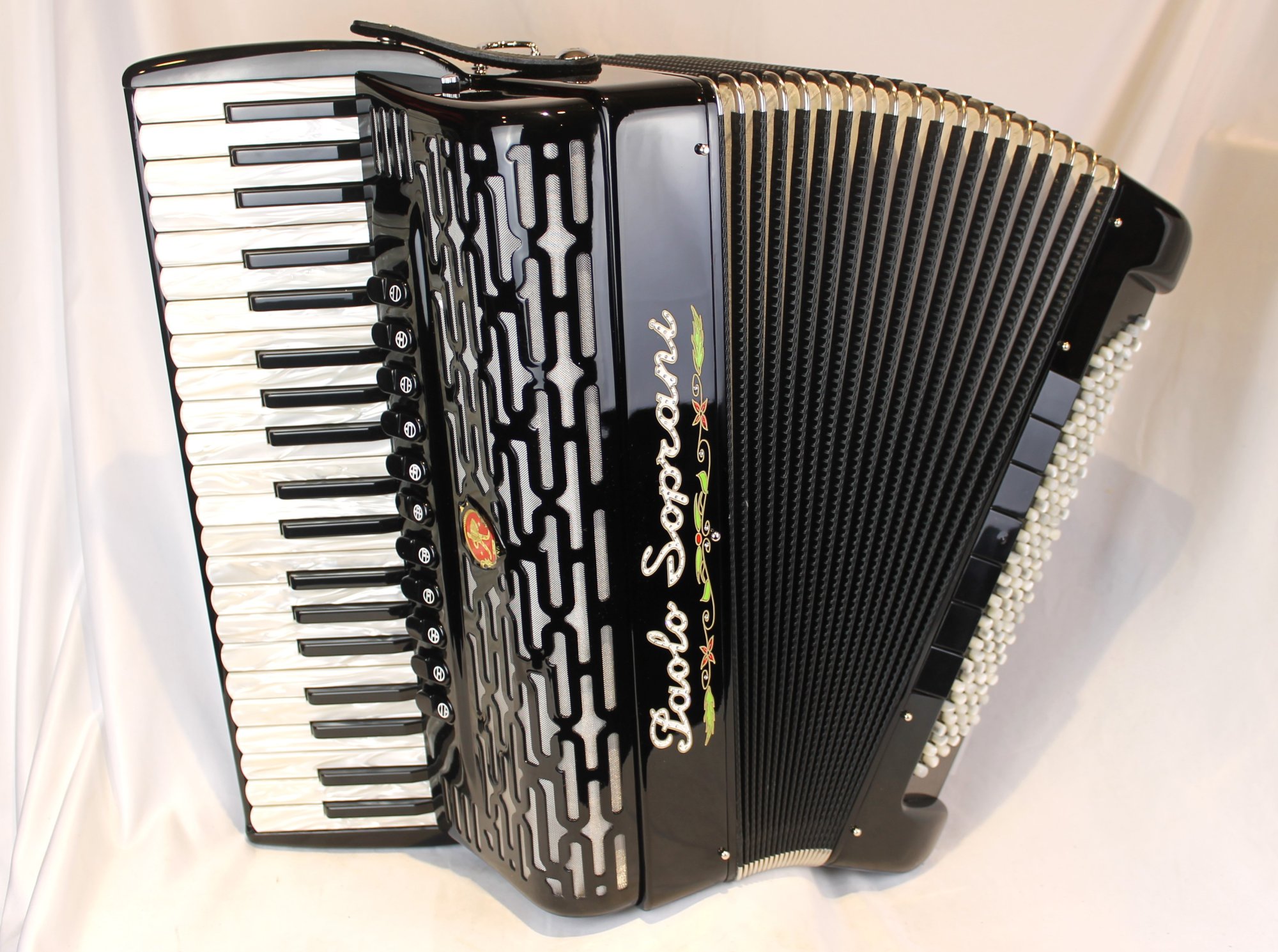NEW Black Decorated Paolo Soprani Professionale Piano