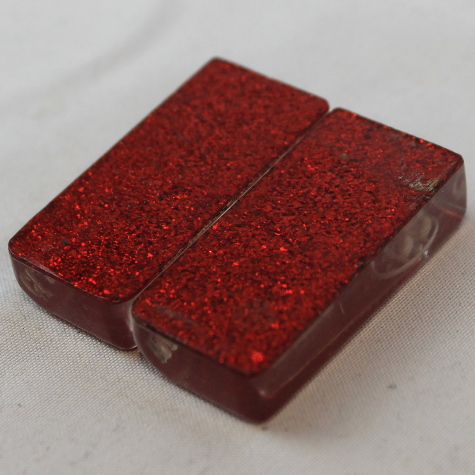 Italian Accordion Part - Set of 2 Glittery Red Labeled Treble