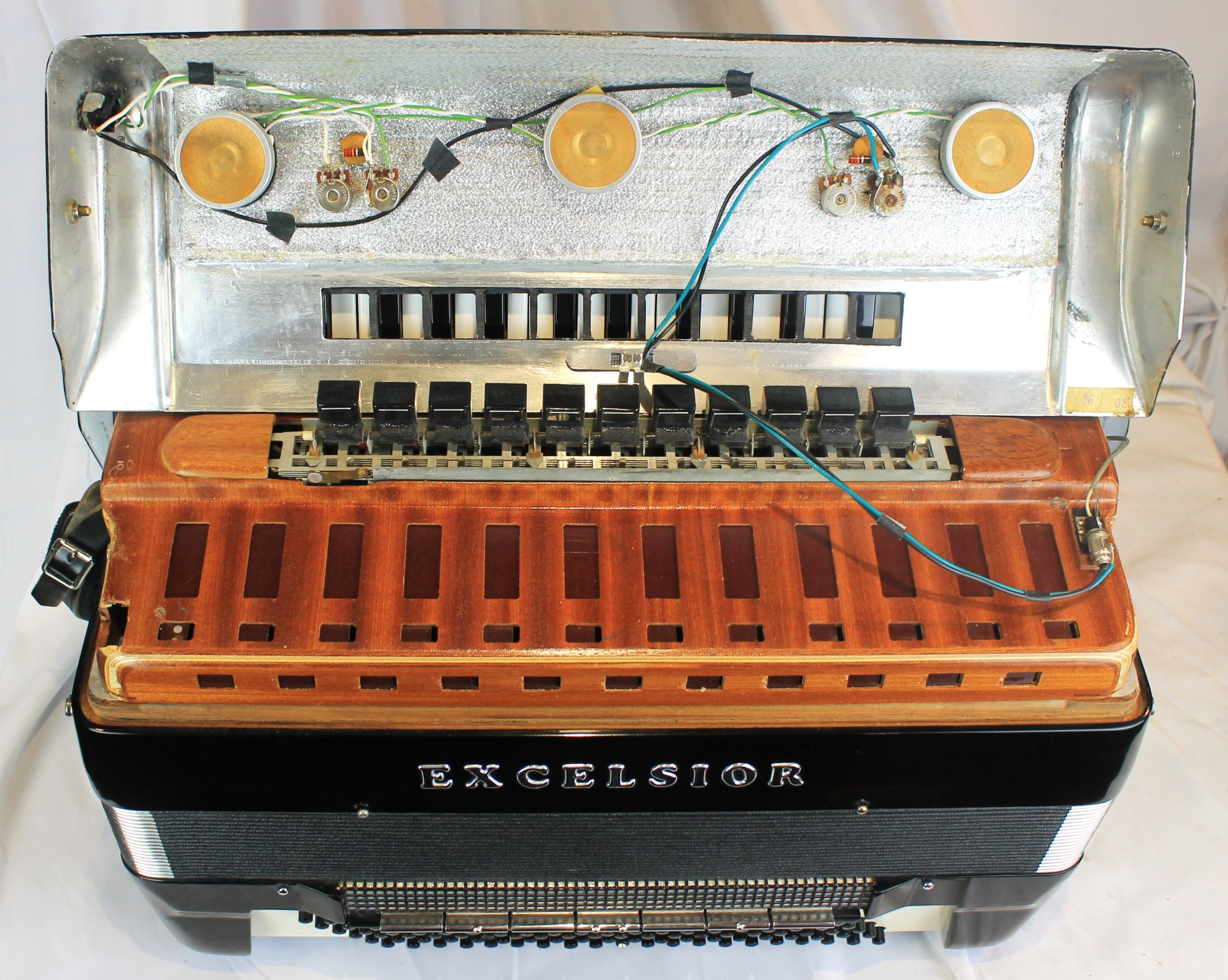7468 - Black Excelsior Mod. AC Tone Chamber Converter Piano