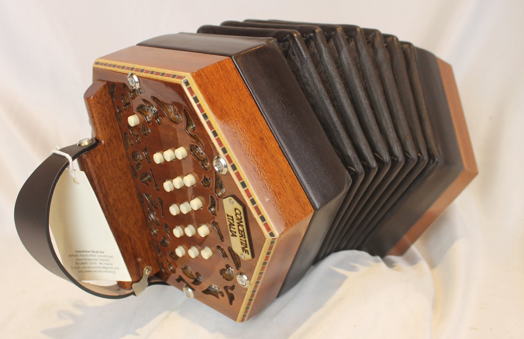Stagi W-15LN コンサルティーナ ボタン式 アコーディオン NEW Black Stagi W-15LN Anglo Concertina CG M 30