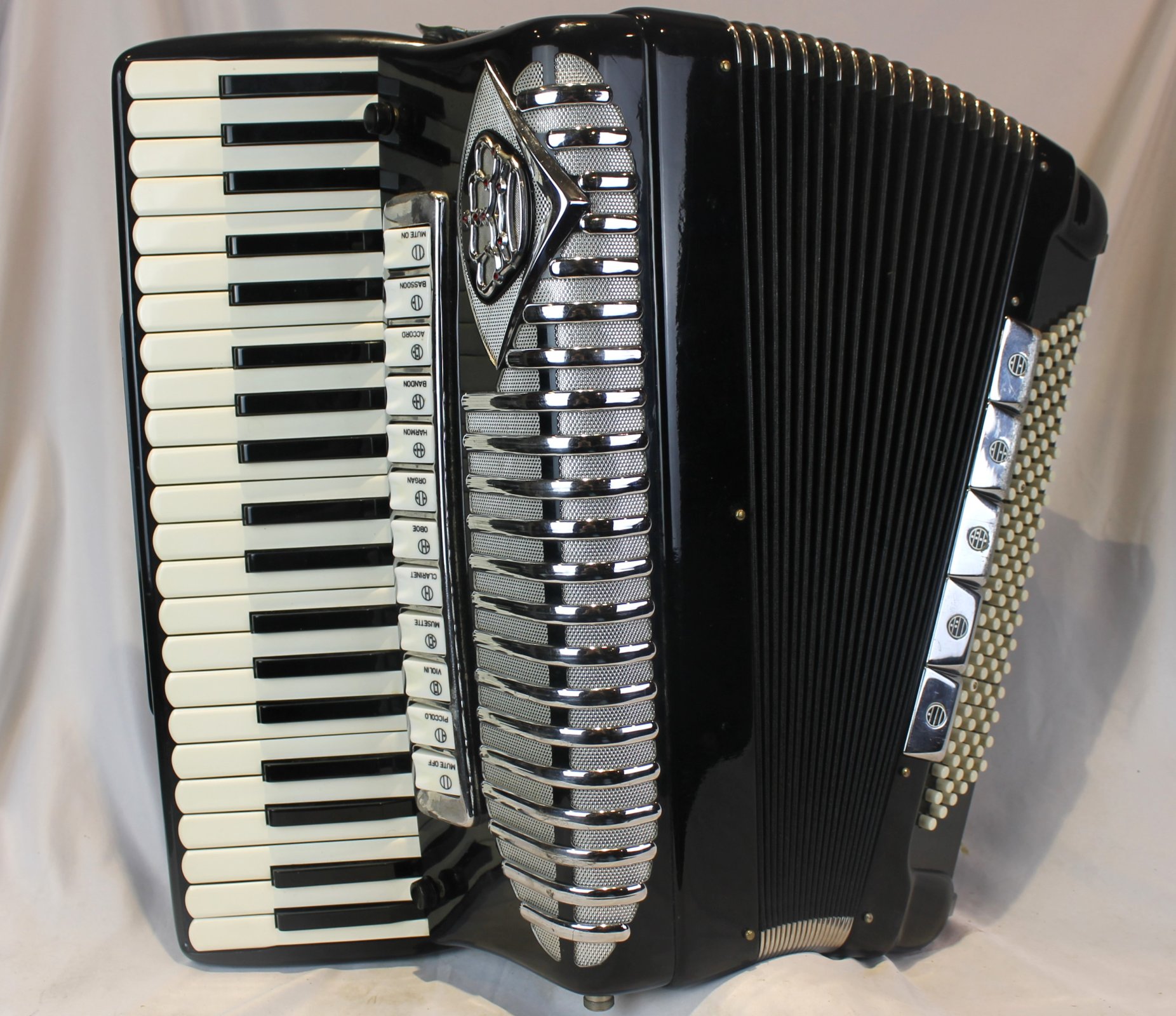 mianonomia  6209 - Black Morbidoni Crown Piano Accordion LMMH 41 120
