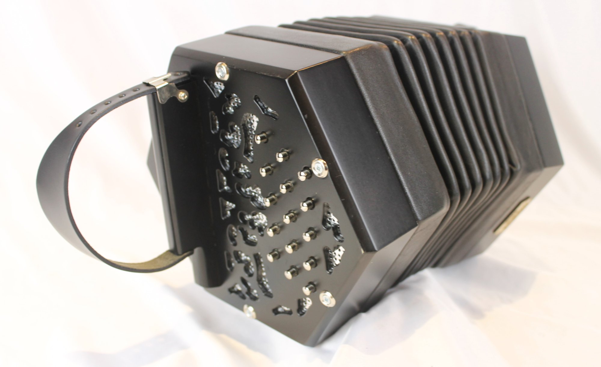 Stagi W-15LN コンサルティーナ ボタン式 アコーディオン NEW Black Stagi W-15LN Anglo Concertina CG M 30