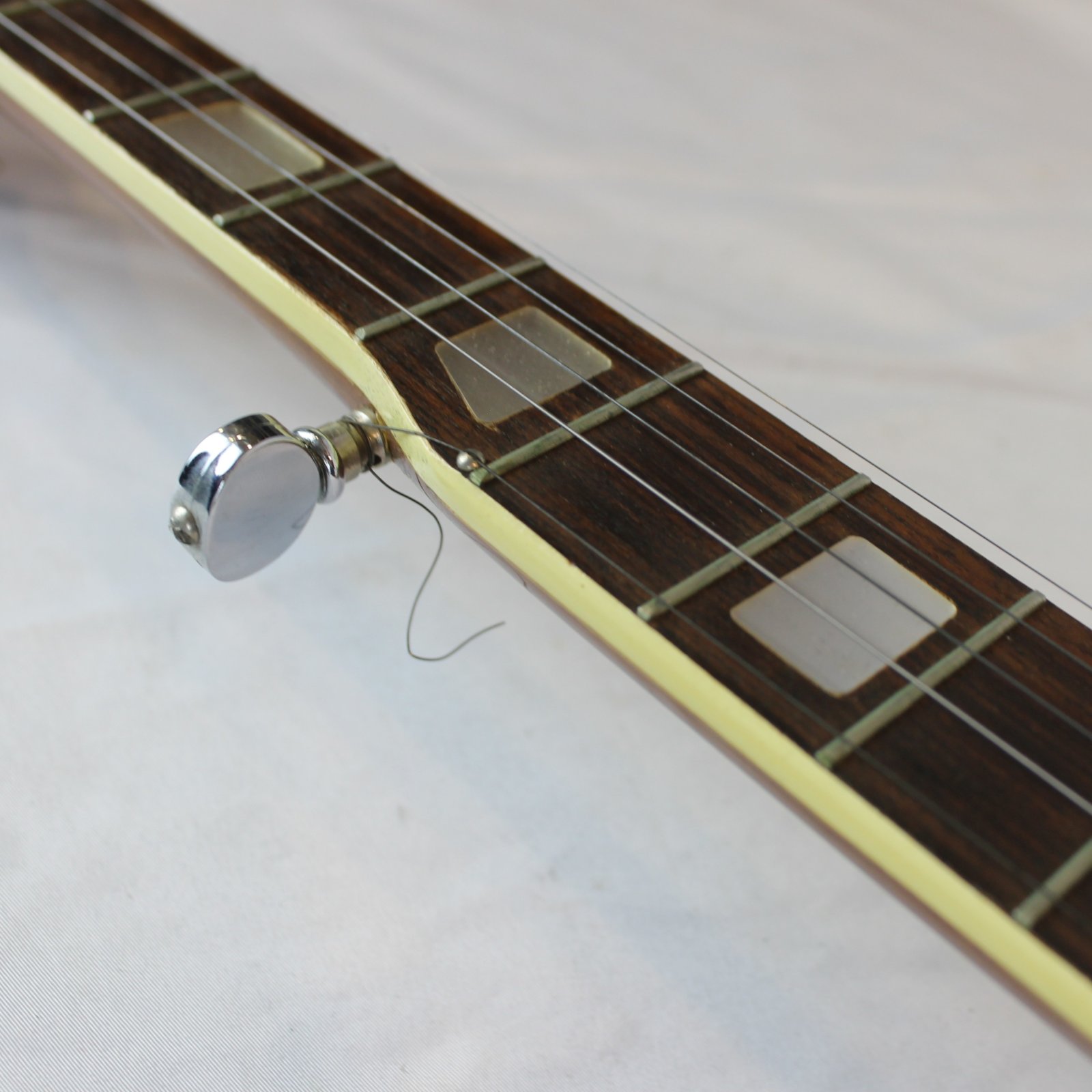 7580 - Morris 5-String Tenor Banjo with Hard Case