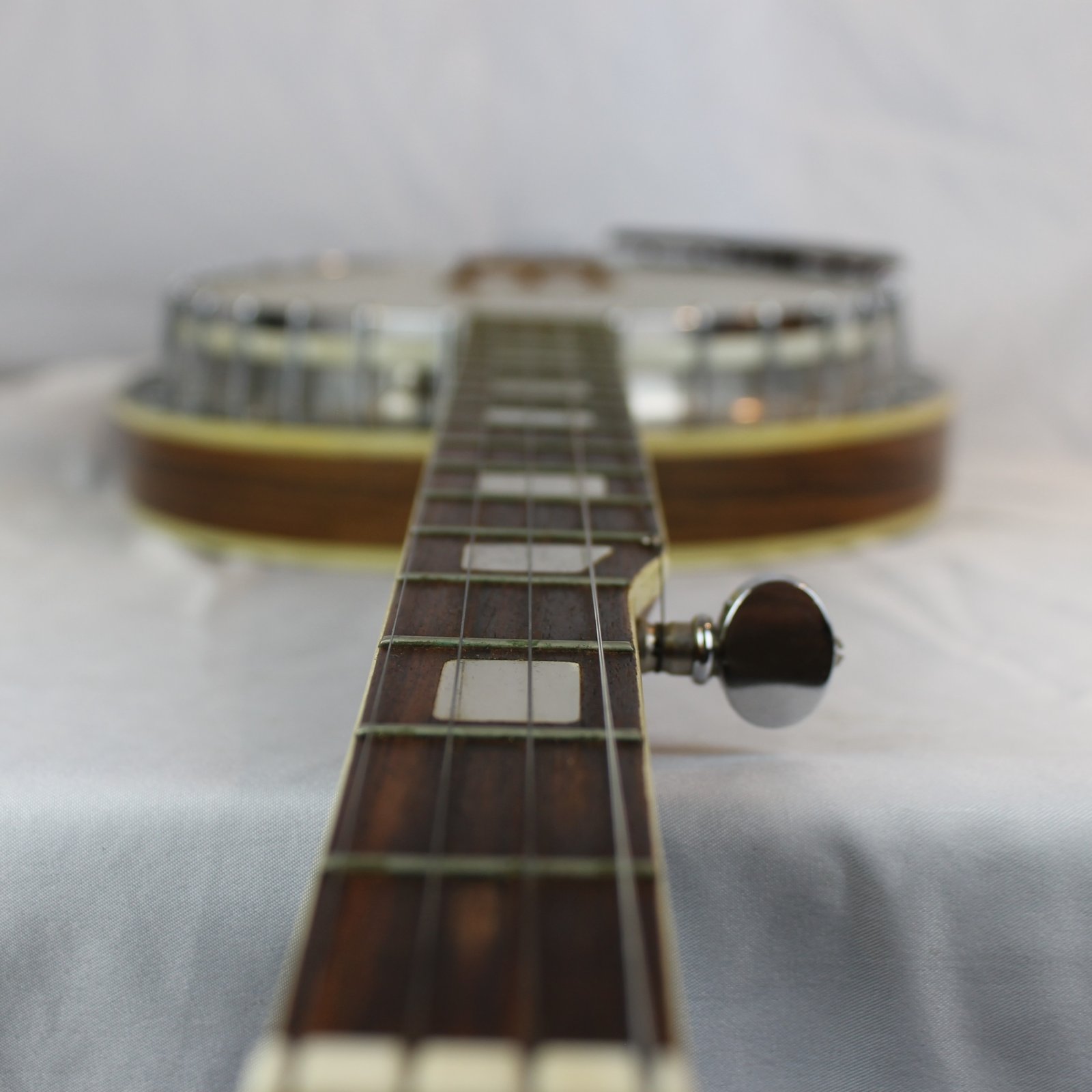 7580 - Morris 5-String Tenor Banjo with Hard Case