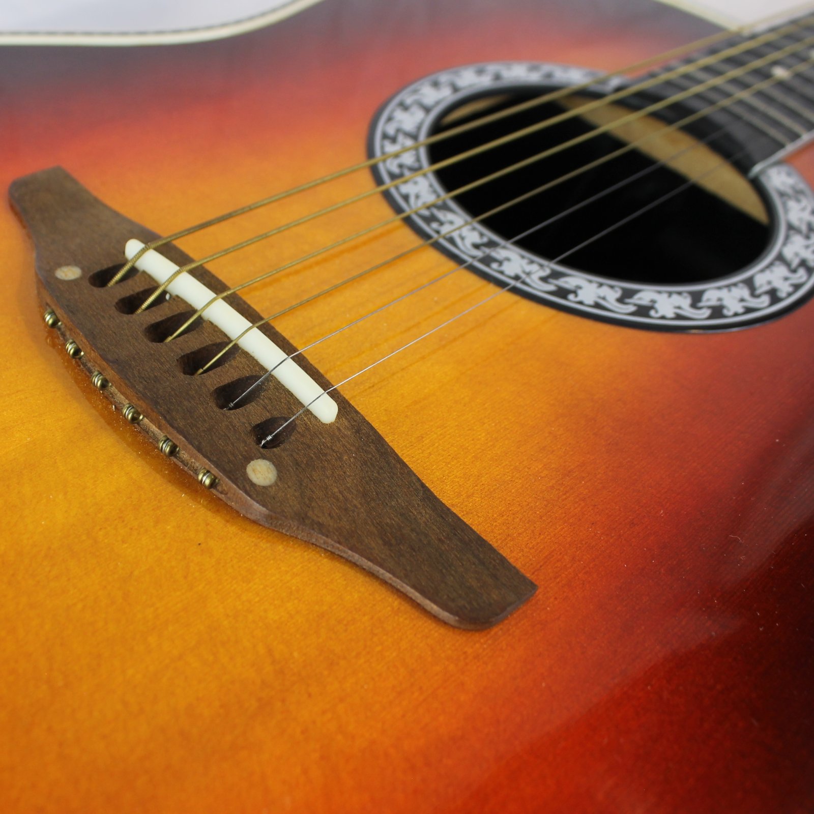 7586 - Sunburst Matrix By Ovation 1132 Six String Acoustic Guitar