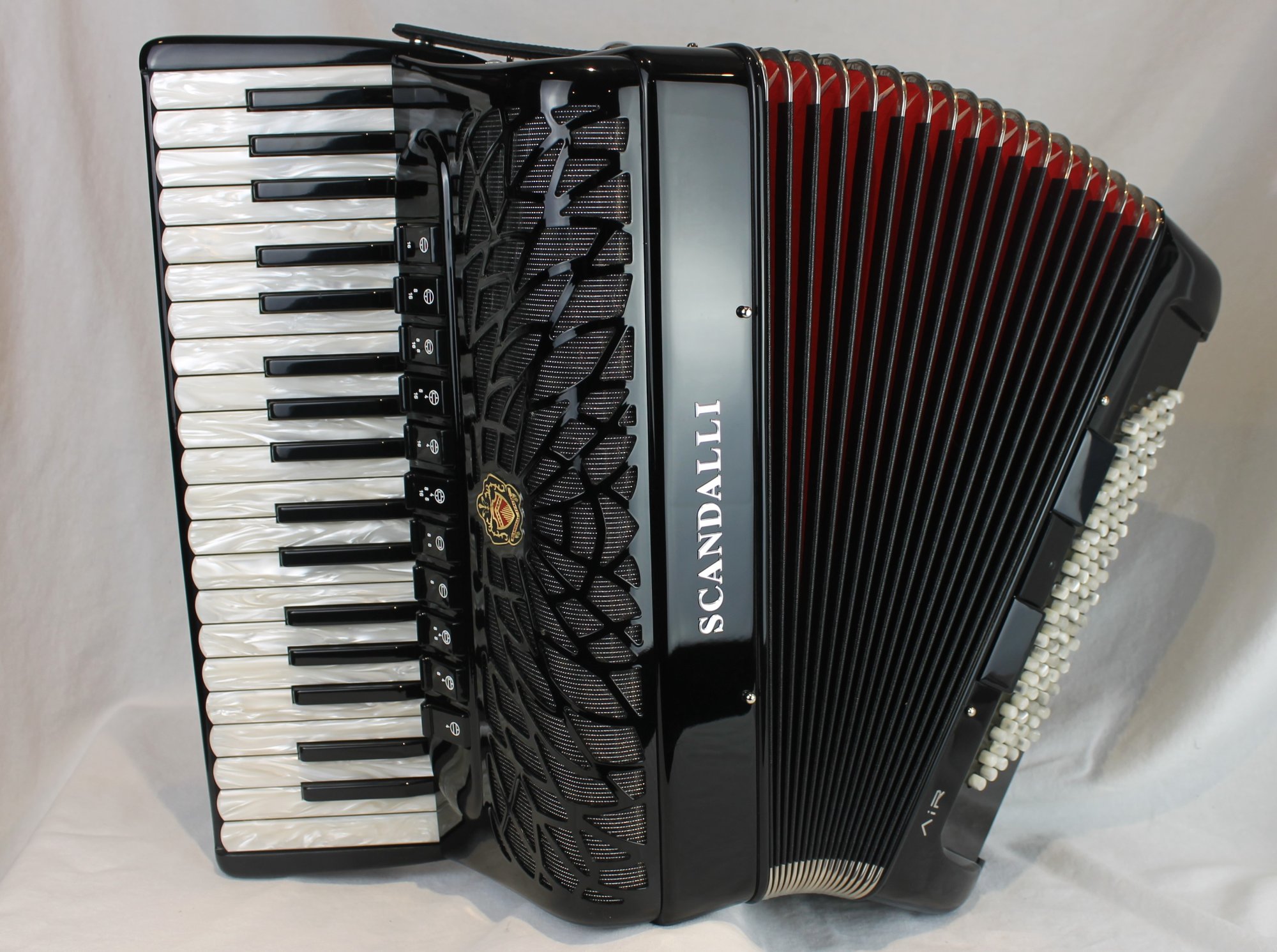 NEW Black Scandalli Air I Piano Accordion LMMH 37 96