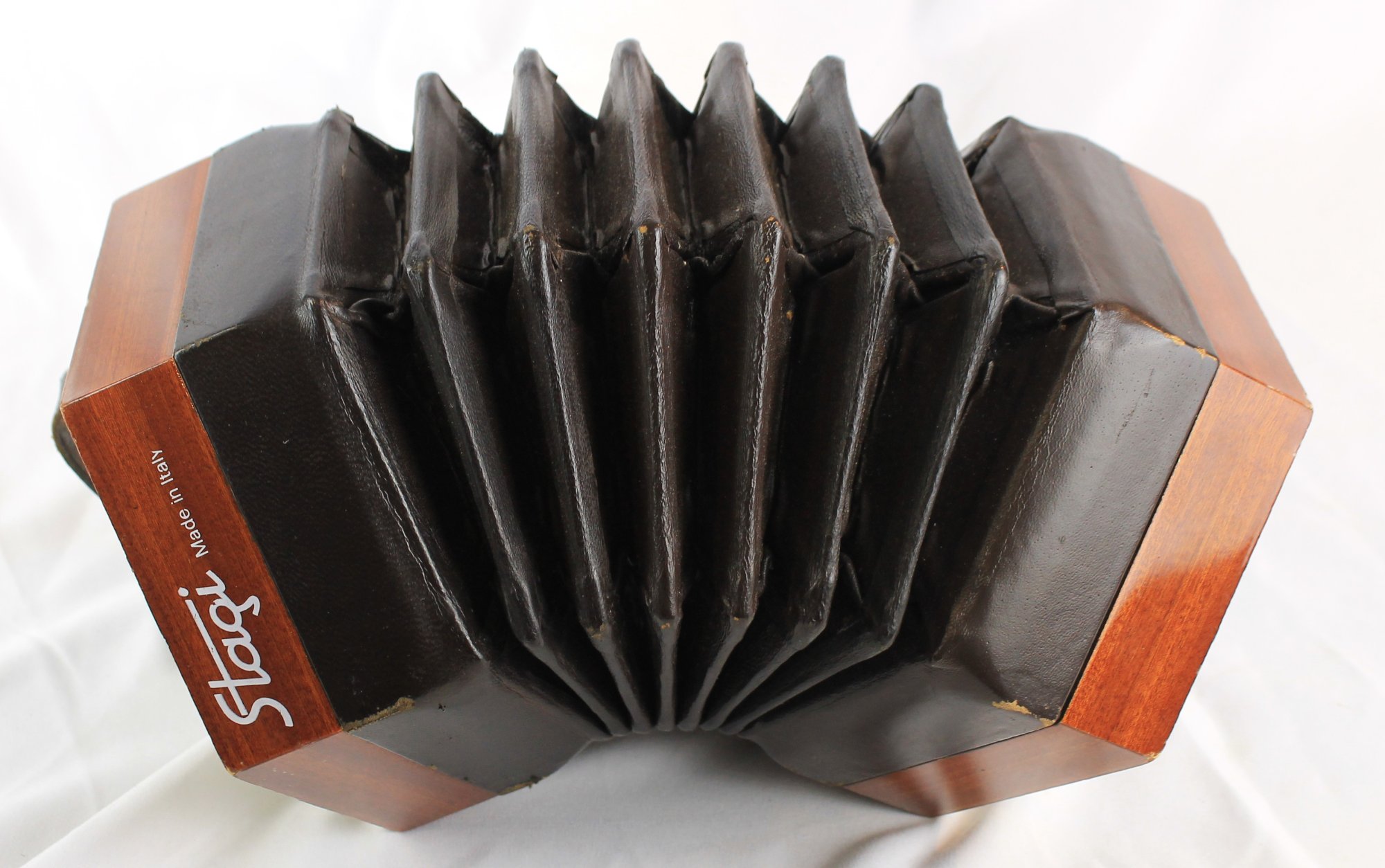 7626 - Certified Pre-Owned Mahogany Stagi W-15 Anglo Concertina CG