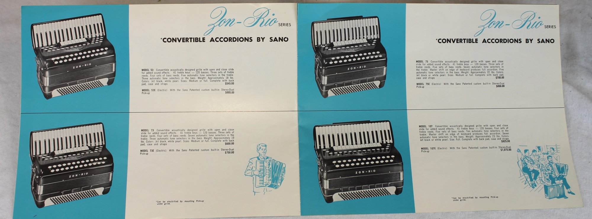 6863 - Black Sano Stereo Sixty - Concert Master Piano Accordion