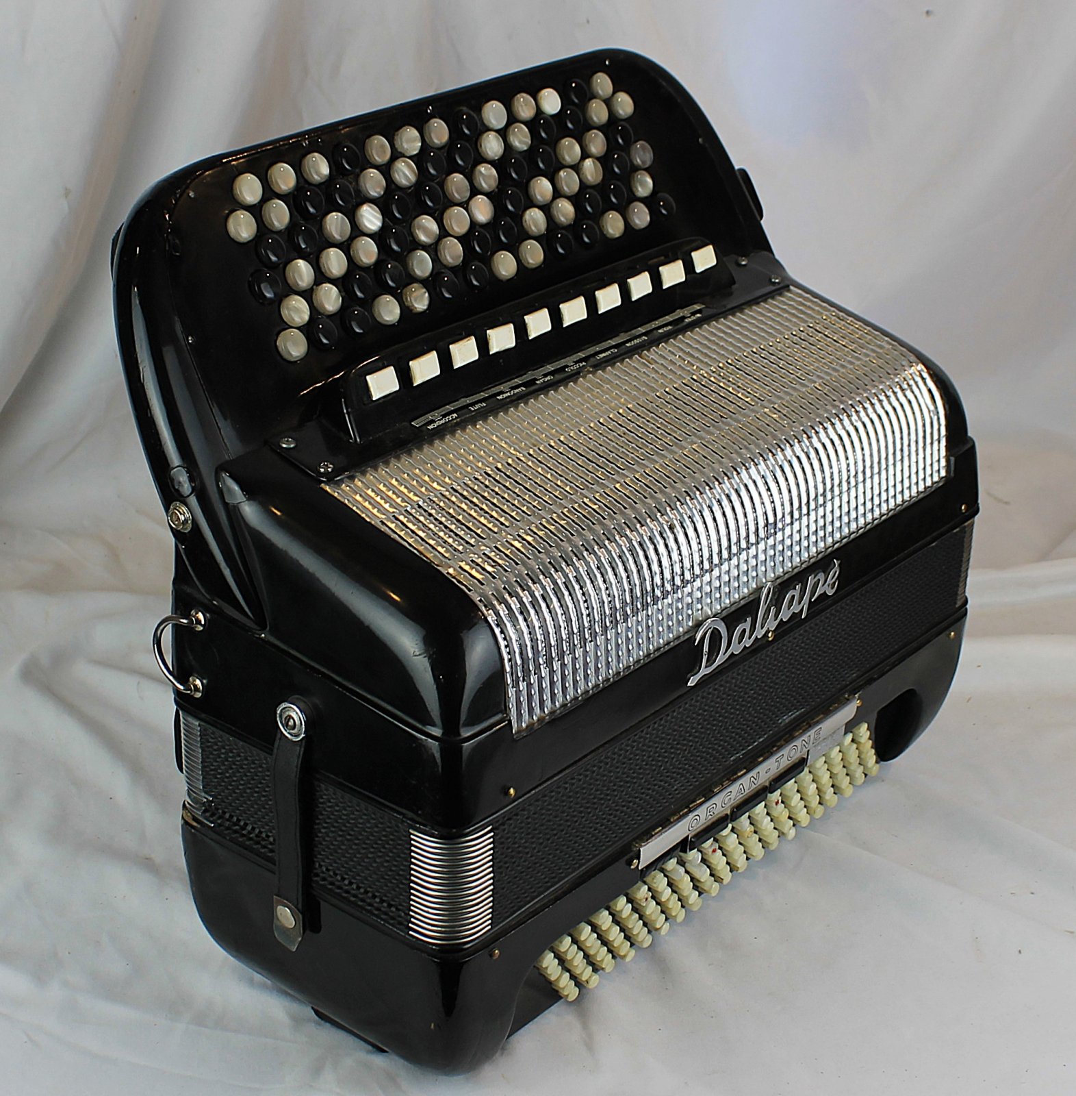 7544 - Black Dallape Organtone Chromatic Button Accordion 6