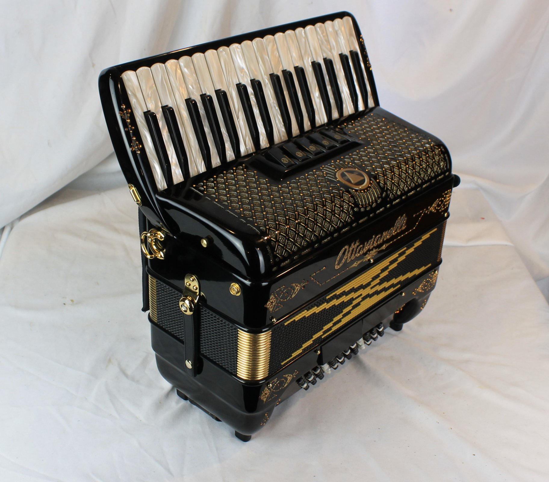 7671 - Certified Pre-Owned Black Gold Decorated Ottavianelli Aero