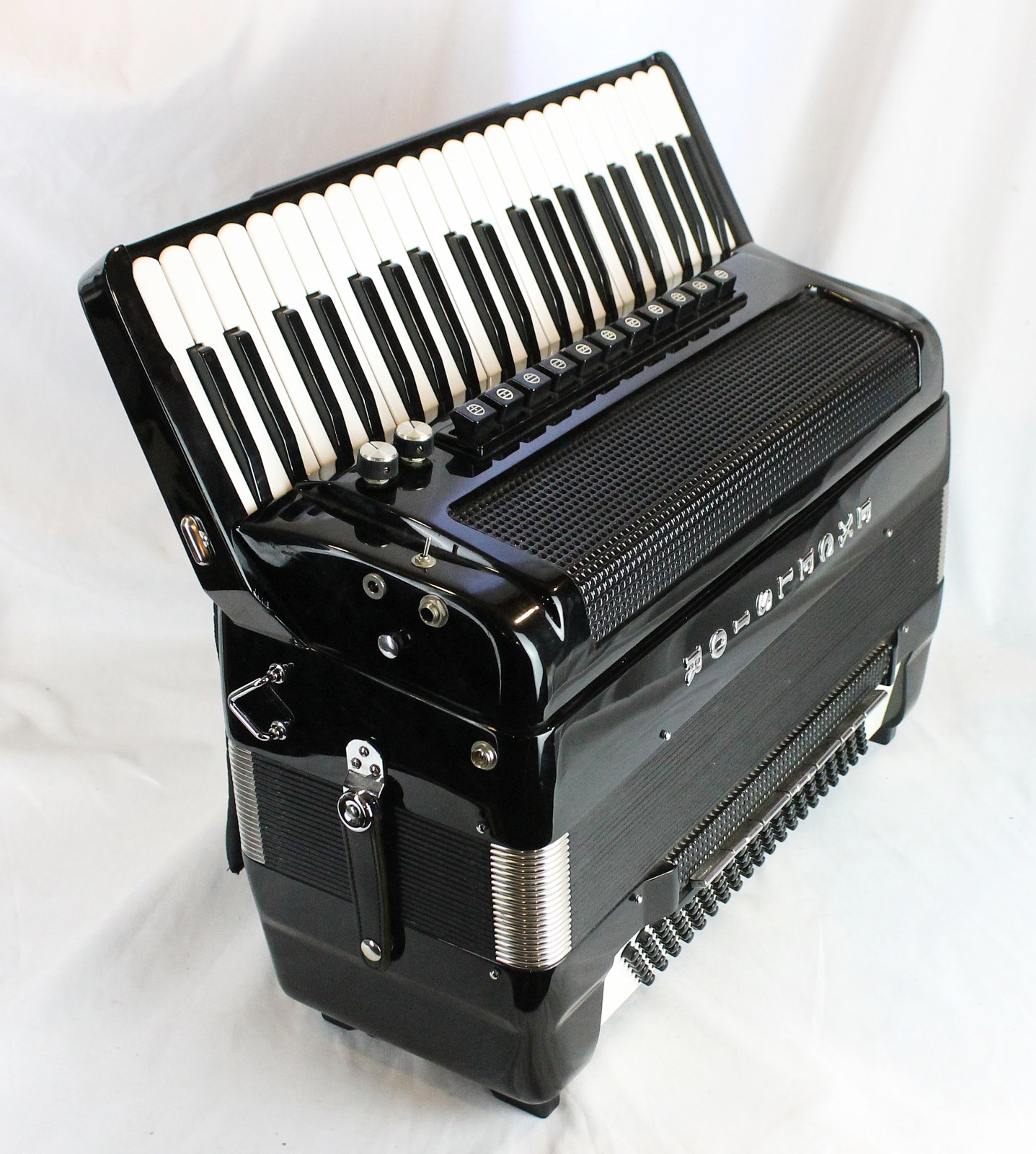 8277 - Black Excelsior Continental AC Professional Piano Accordion