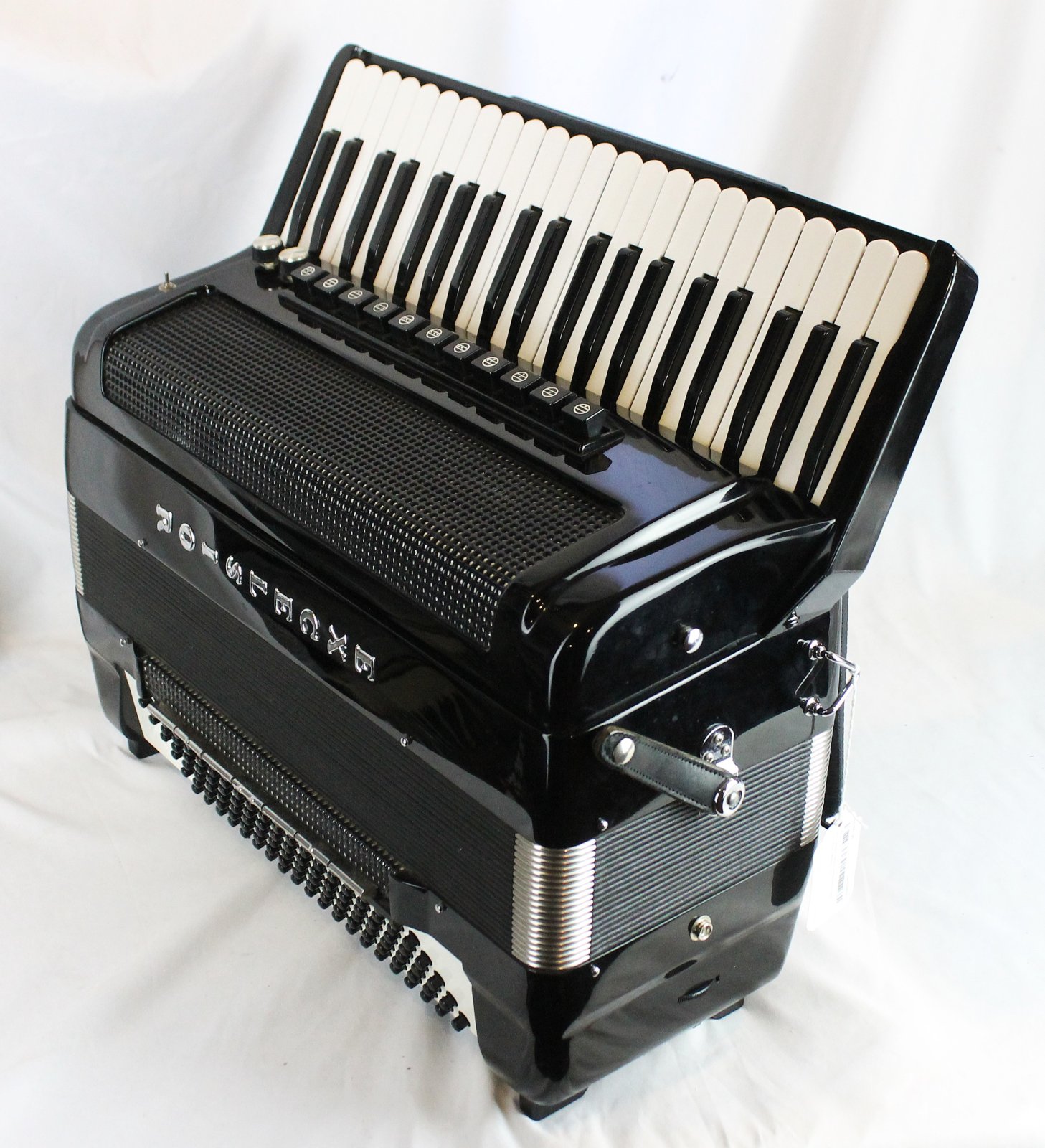 8277 - Black Excelsior AC Professional Piano Accordion LMMM 41 120