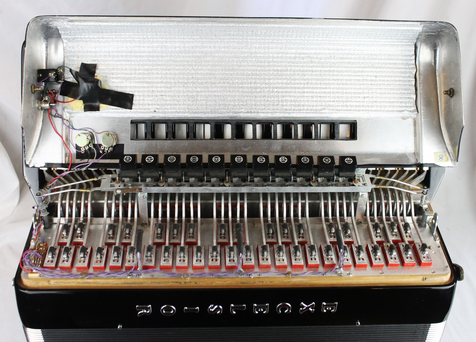 8277 - Black Excelsior Continental AC Professional Piano Accordion