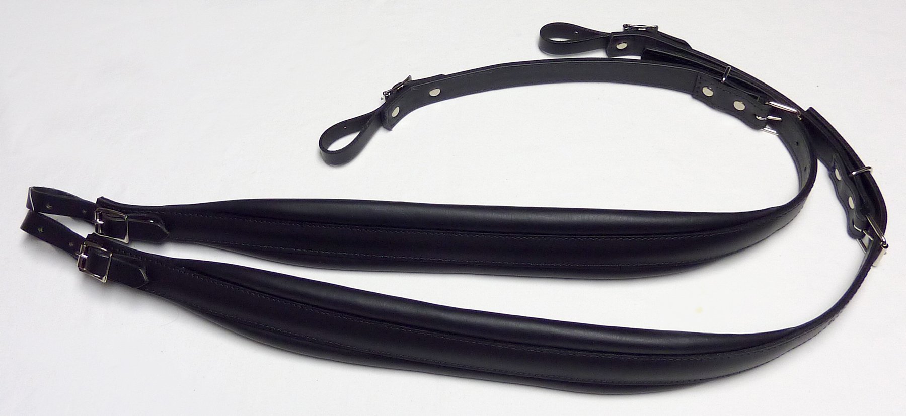NEW Black FRM Accordion Shoulder Straps Width (6cm / 2.4in) Length (94
