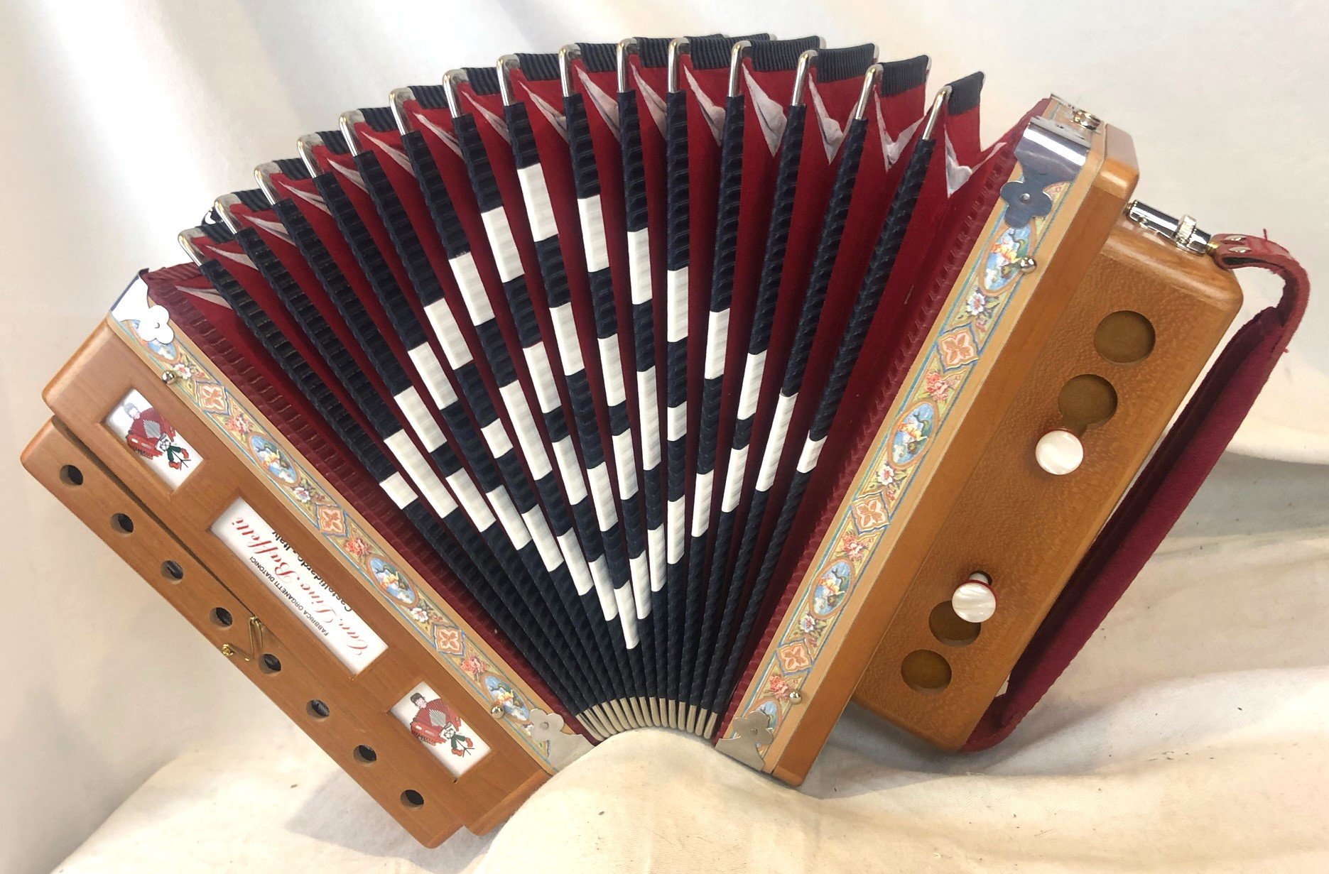 ボタン　アコーディオン dino baffetti NEW Cherry Dino Baffetti Art. 25 Organetto Diatonic Button
