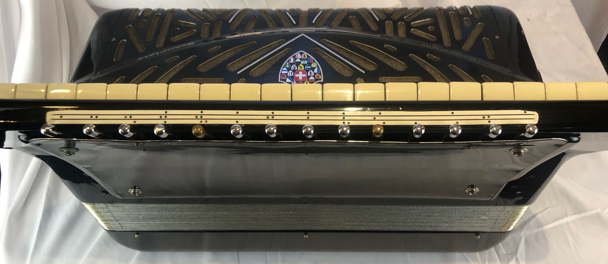 7388 - Black H.Ackermann Record Grandioso Piano Accordion